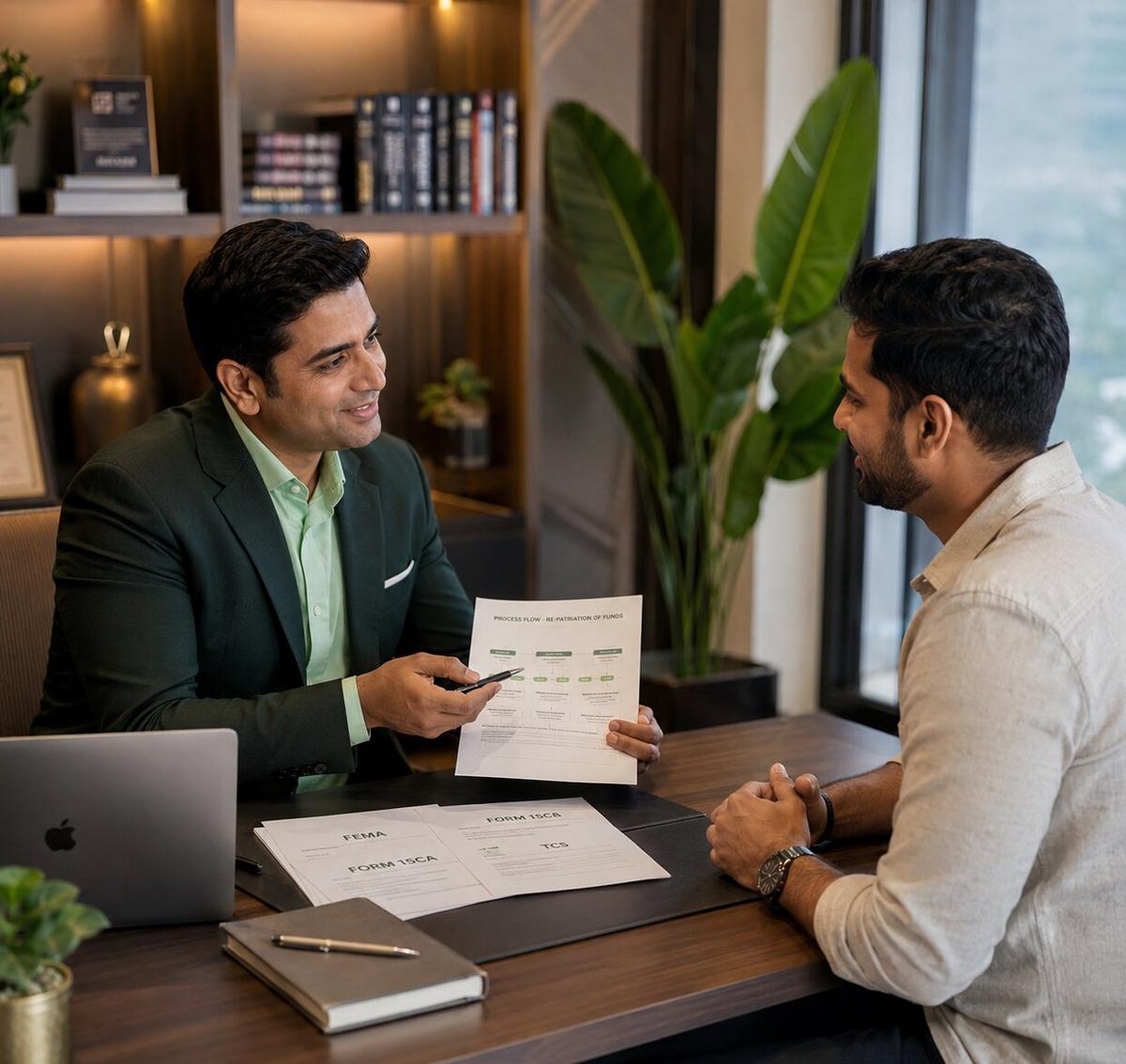 InvestMates advisor helping NRI with repatriation of funds
