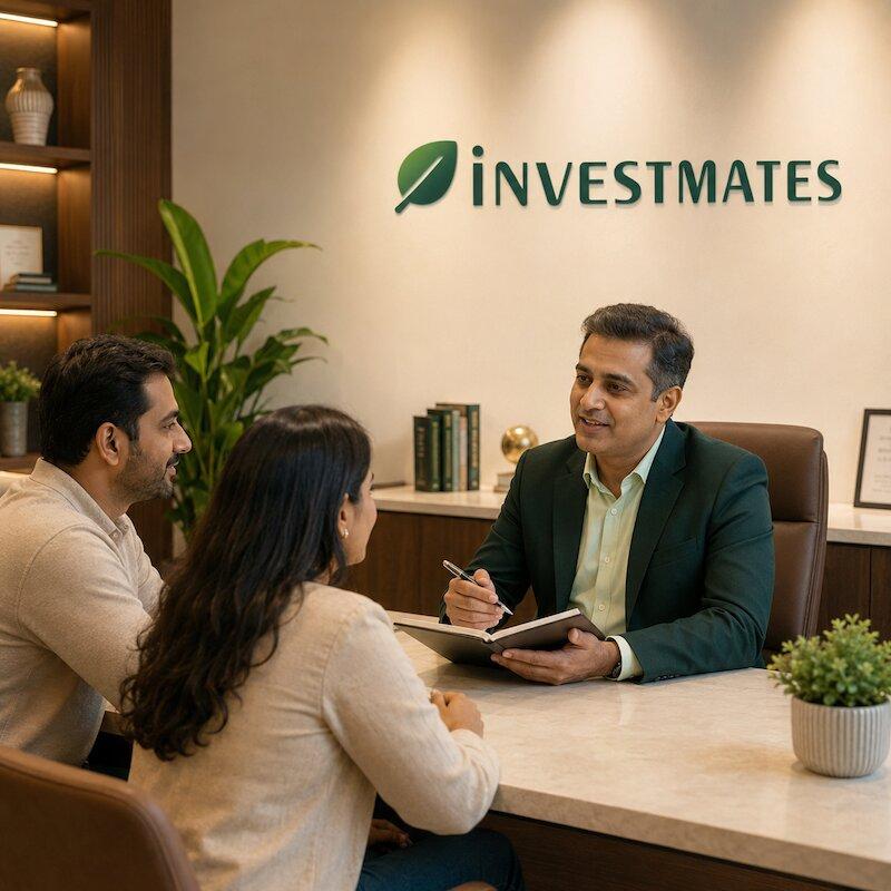 An InvestMates advisor reviewing Streamlined Filing compliance with an NRI couple